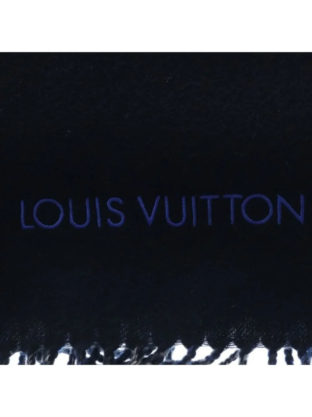 Louis Vuitton Monogram Gradient Ta Tan Scarf Shawl Navy